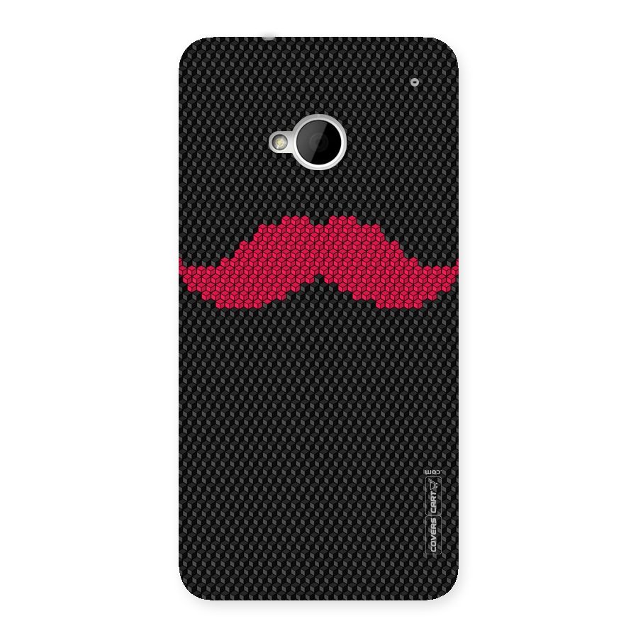 Pink Moustache Back Case for HTC One M7