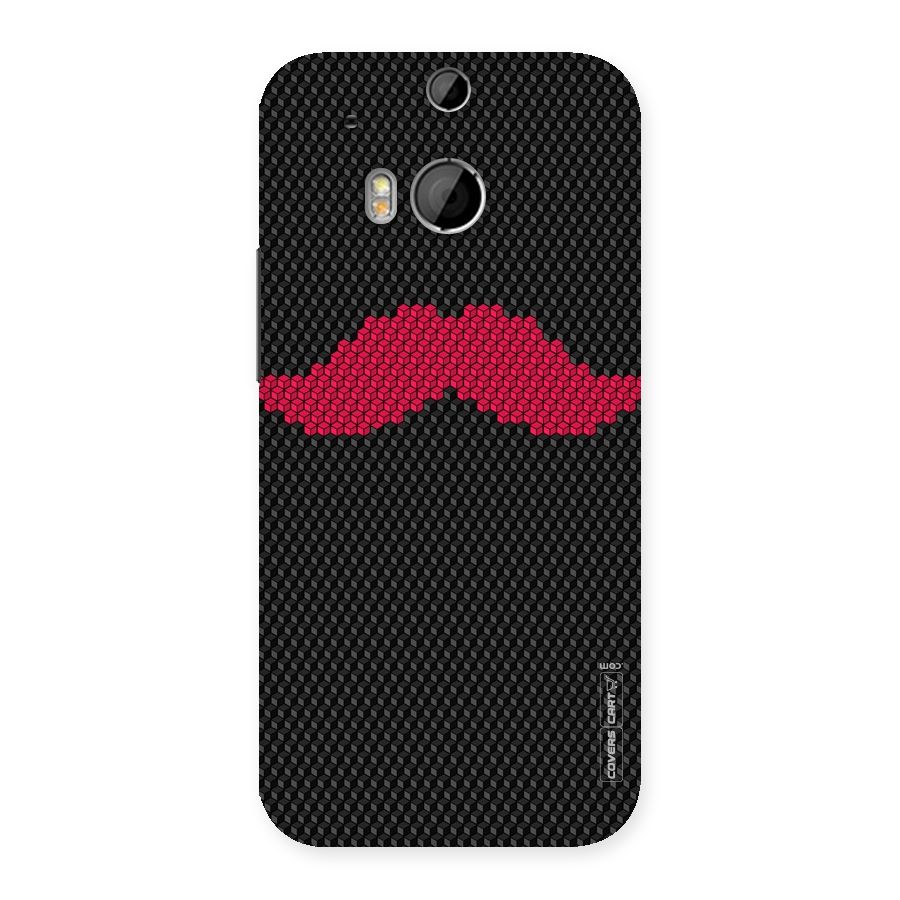 Pink Moustache Back Case for HTC One M8