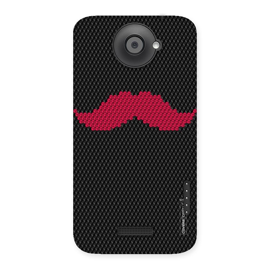 Pink Moustache Back Case for HTC One X
