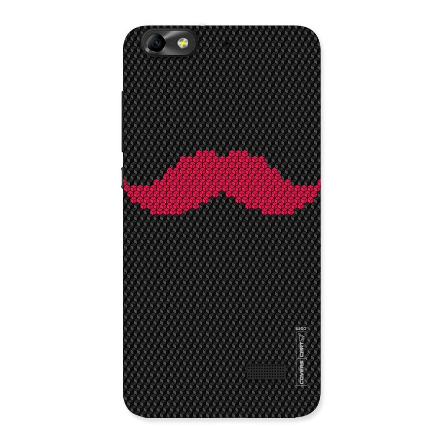 Pink Moustache Back Case for Honor 4C
