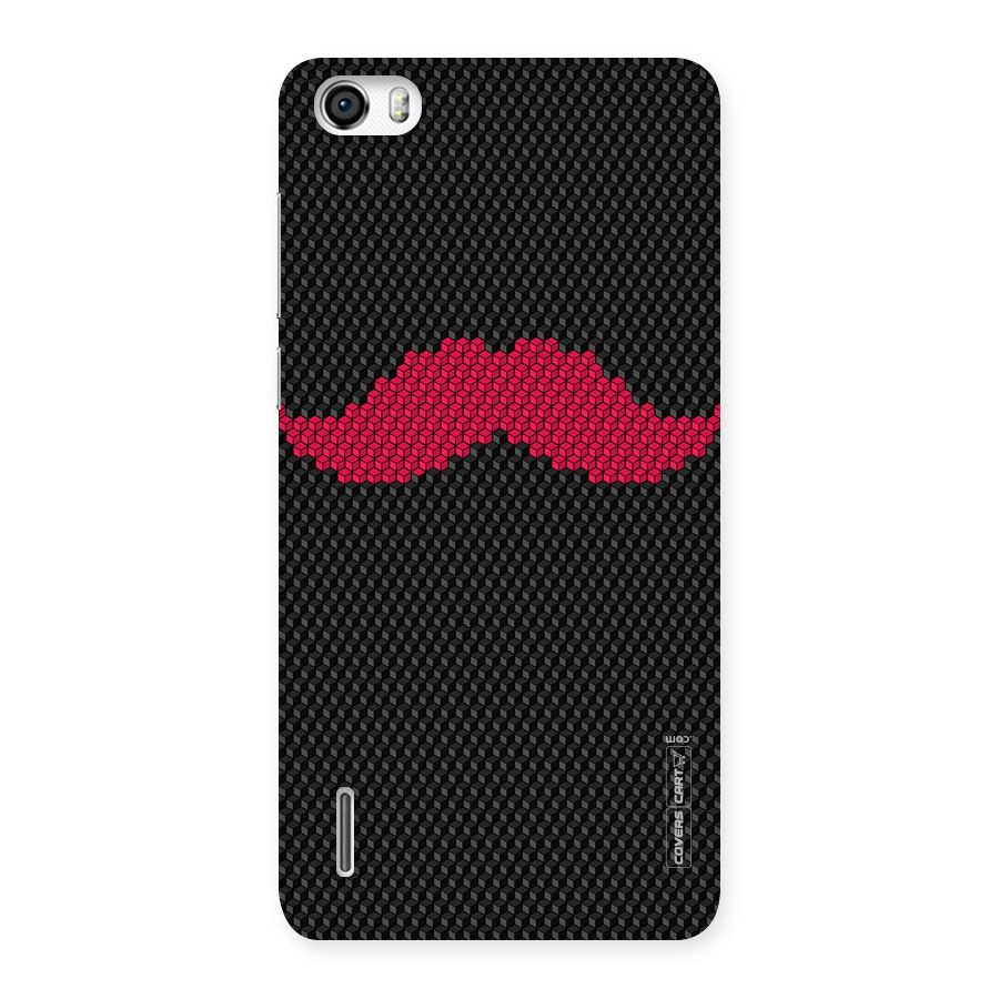 Pink Moustache Back Case for Honor 6