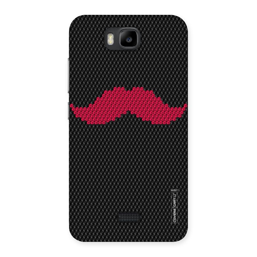Pink Moustache Back Case for Honor Bee