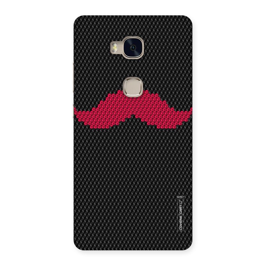 Pink Moustache Back Case for Huawei Honor 5X