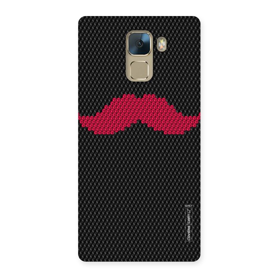 Pink Moustache Back Case for Huawei Honor 7