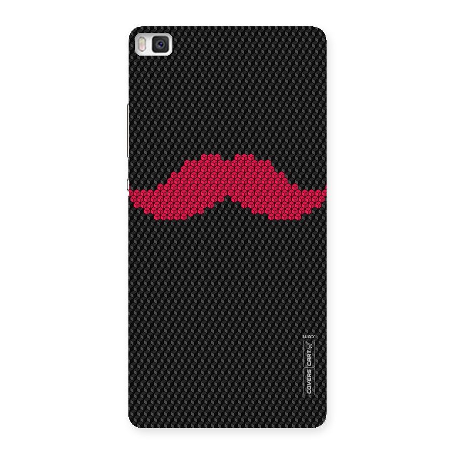 Pink Moustache Back Case for Huawei P8