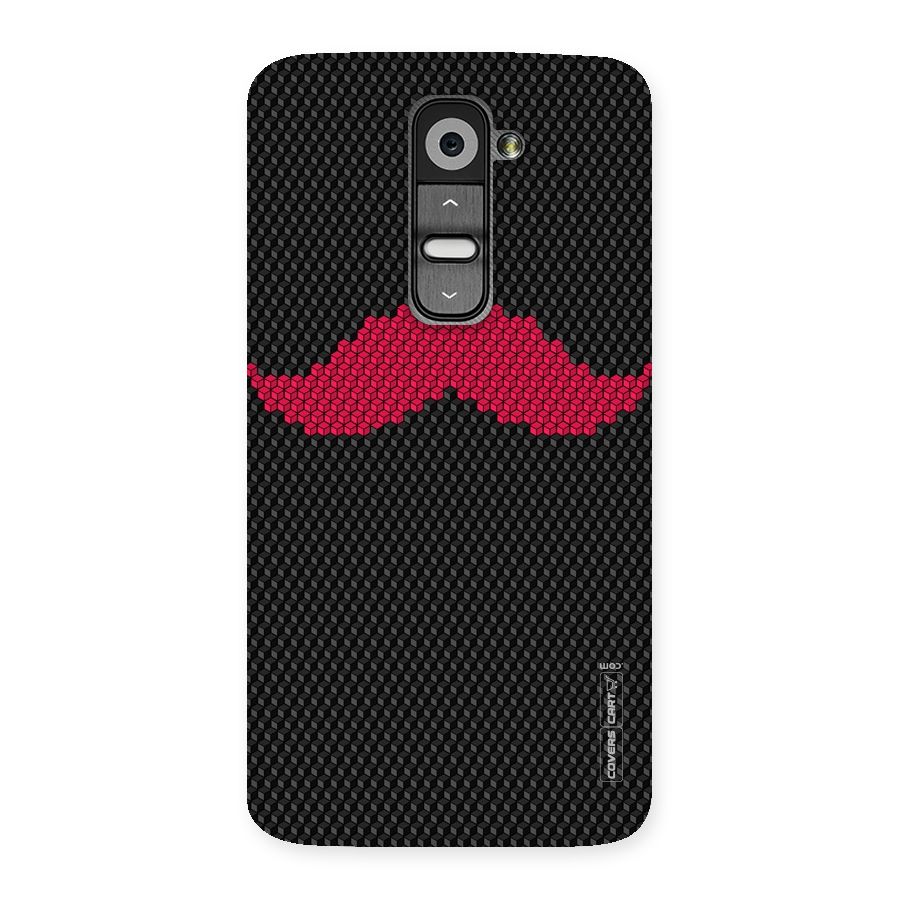 Pink Moustache Back Case for LG G2