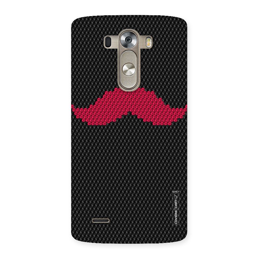 Pink Moustache Back Case for LG G3