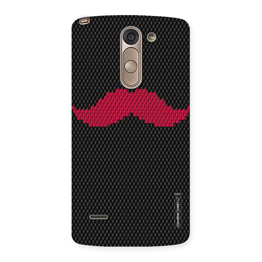 Pink Moustache Back Case for LG G3 Stylus