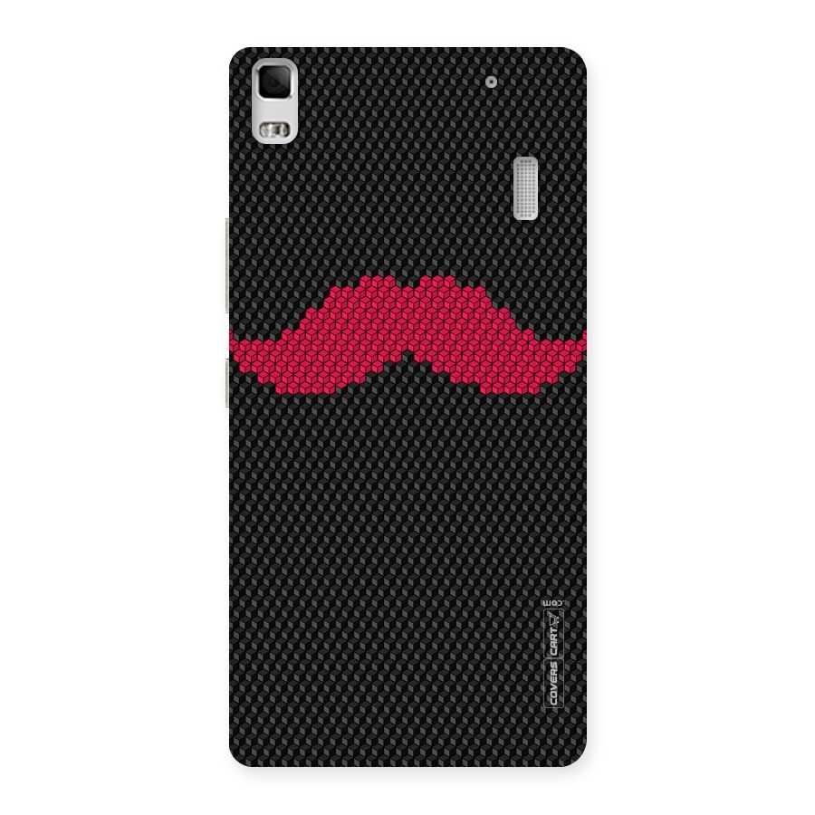 Pink Moustache Back Case for Lenovo K3 Note