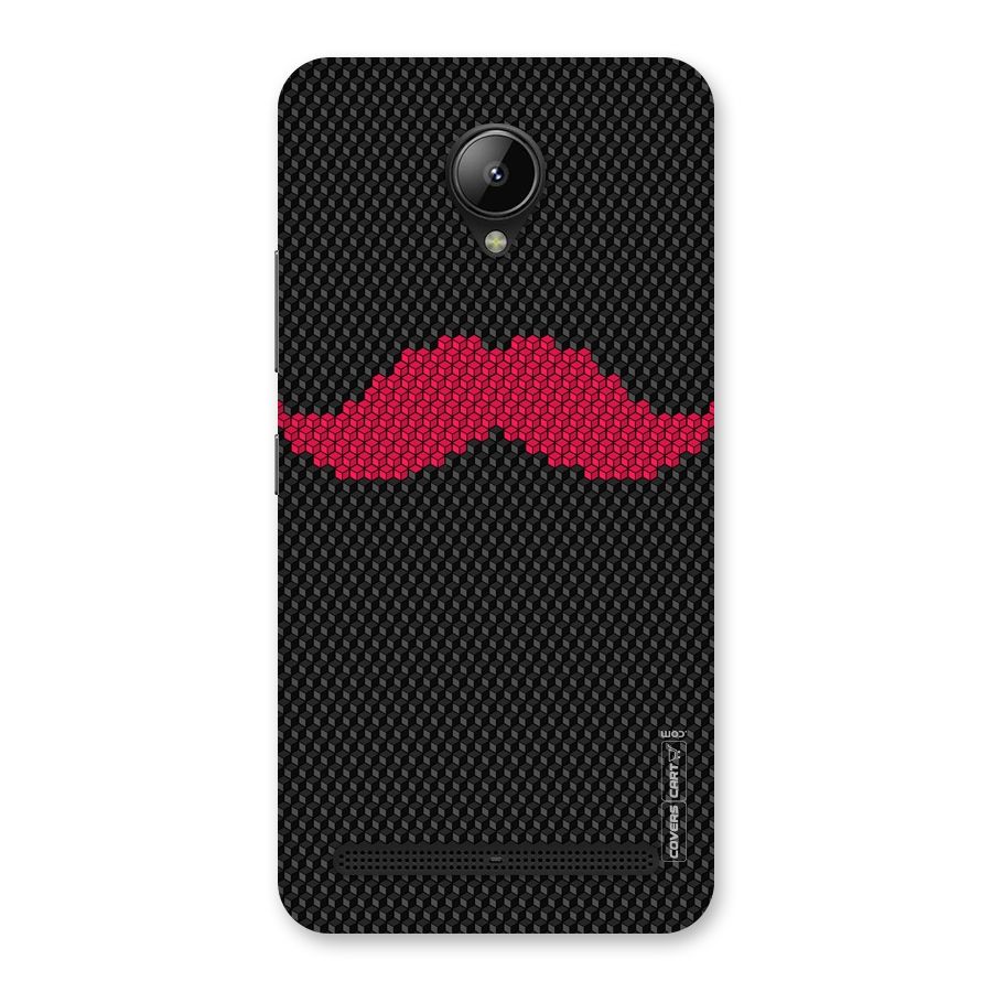 Pink Moustache Back Case for Lenovo C2