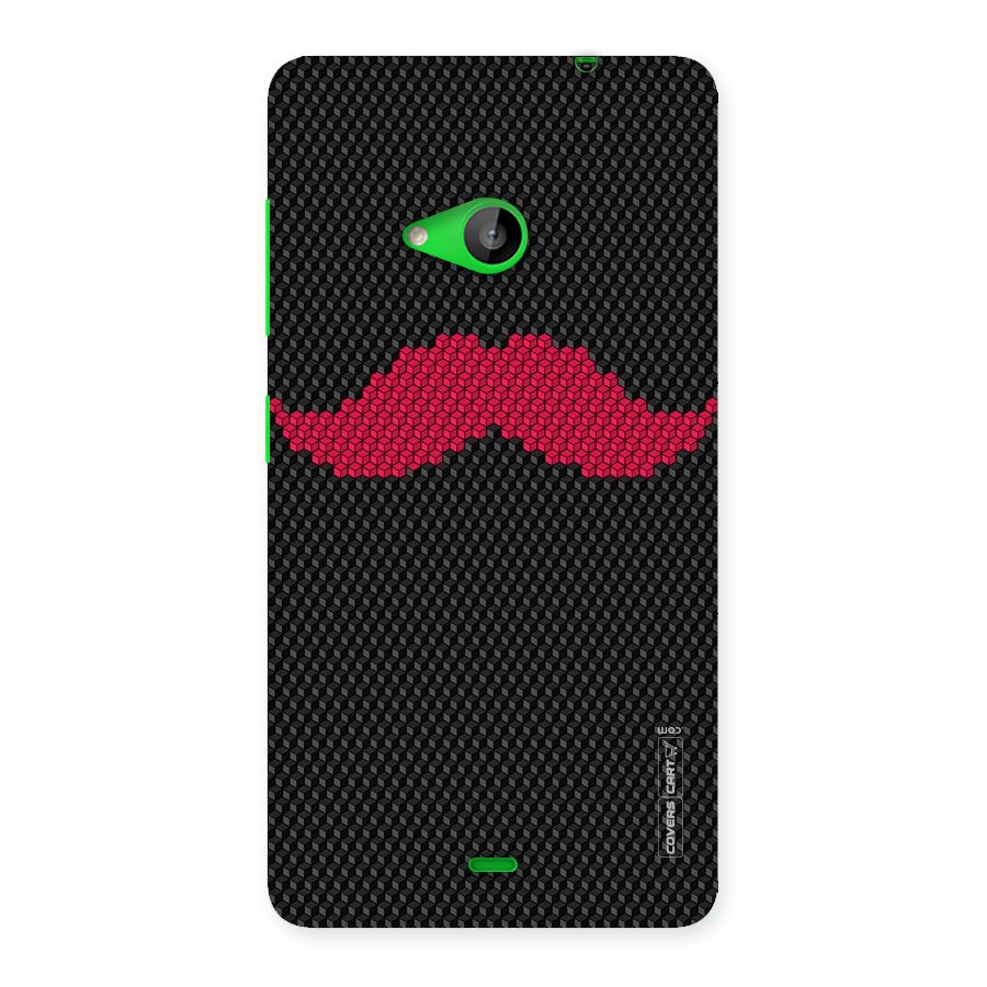 Pink Moustache Back Case for Lumia 535