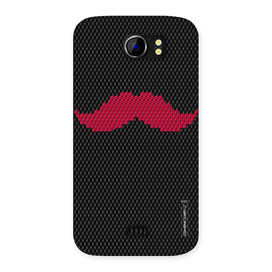 Pink Moustache Back Case for Micromax Canvas 2 A110