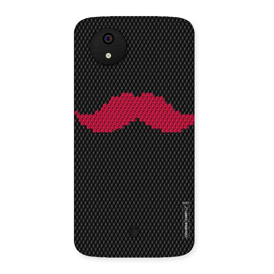 Pink Moustache Back Case for Micromax Canvas A1