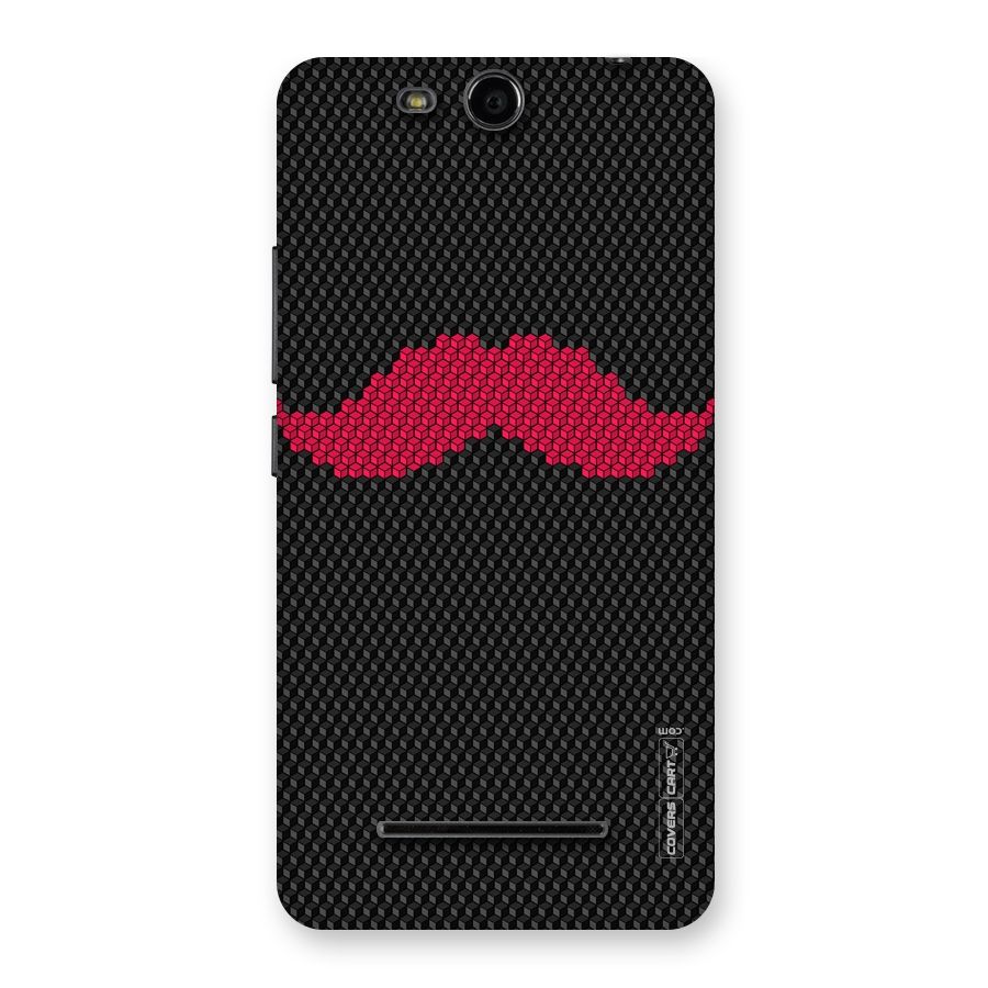 Pink Moustache Back Case for Micromax Canvas Juice 3 Q392