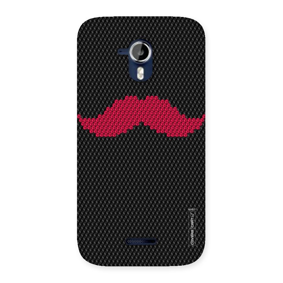 Pink Moustache Back Case for Micromax Canvas Magnus A117