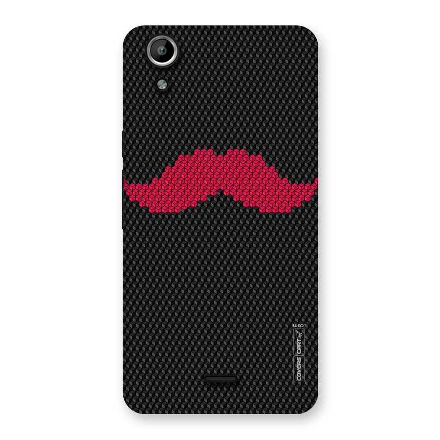 Pink Moustache Back Case for Micromax Canvas Selfie Lens Q345