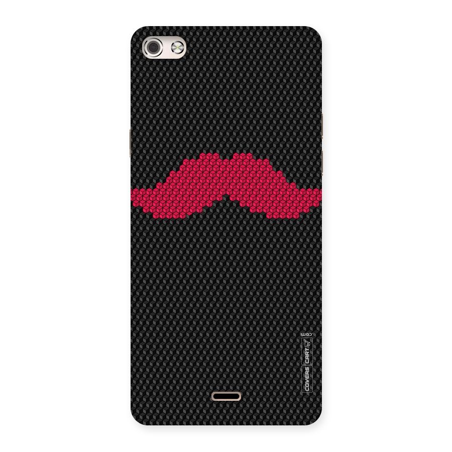 Pink Moustache Back Case for Micromax Canvas Silver 5
