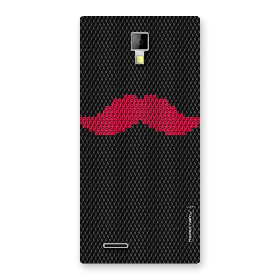 Pink Moustache Back Case for Micromax Canvas Xpress A99