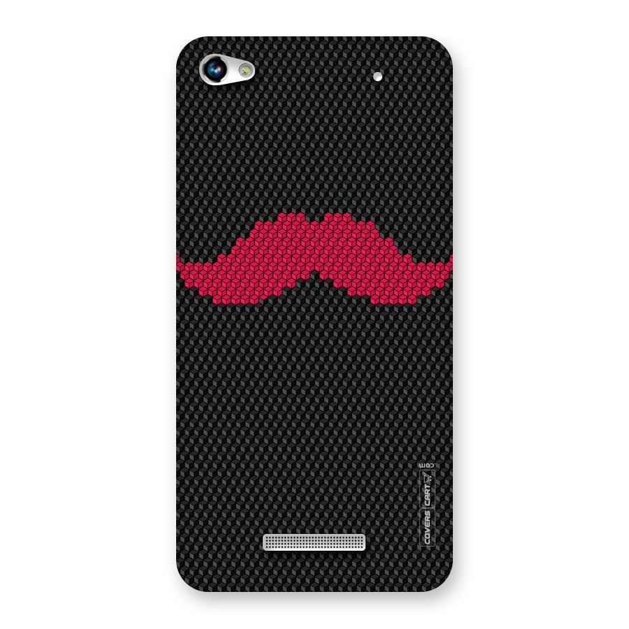 Pink Moustache Back Case for Micromax Hue 2