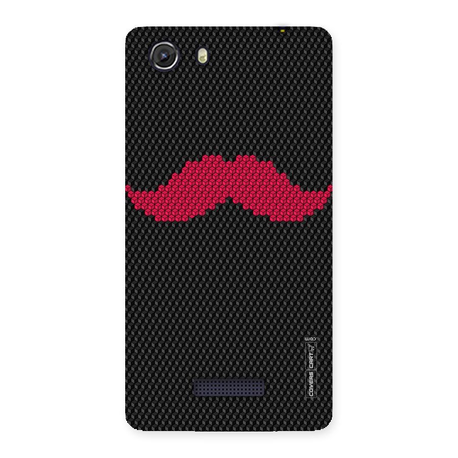 Pink Moustache Back Case for Micromax Unite 3