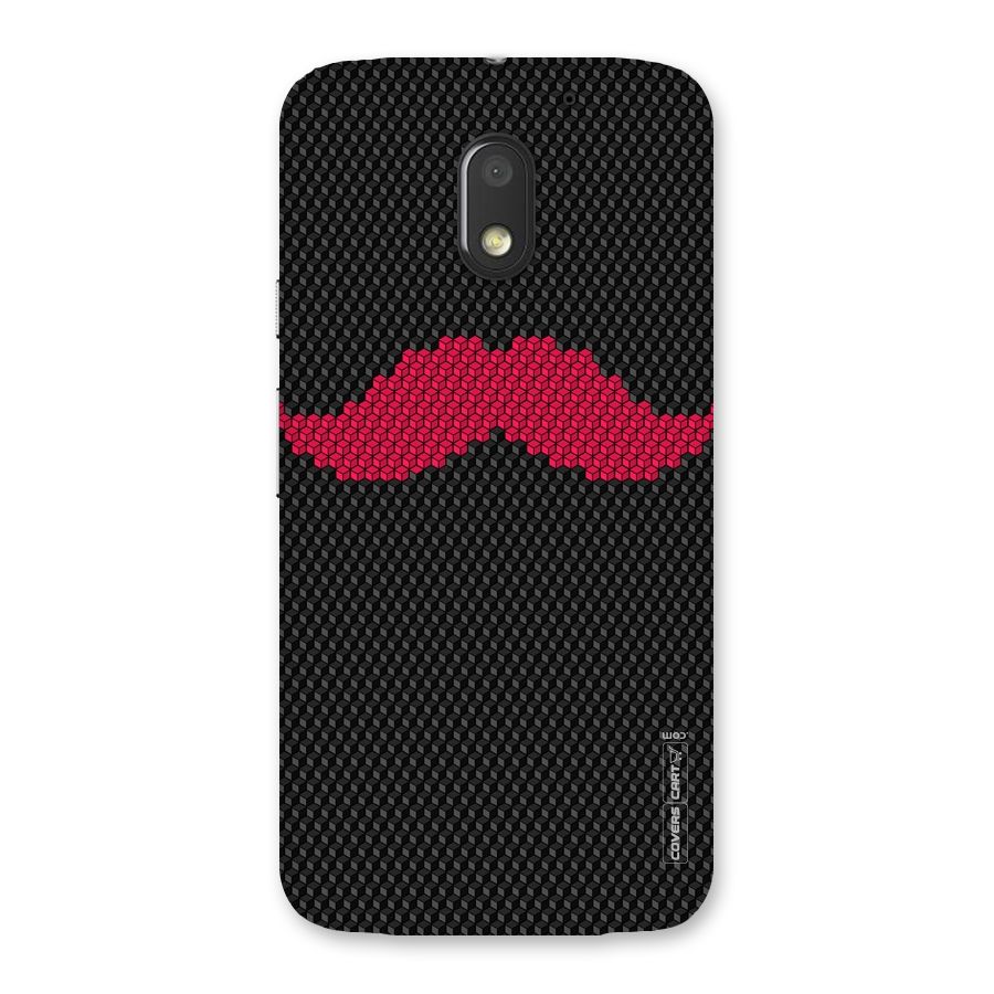 Pink Moustache Back Case for Moto E3 Power