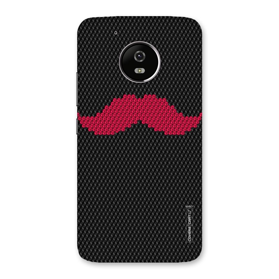 Pink Moustache Back Case for Moto G5
