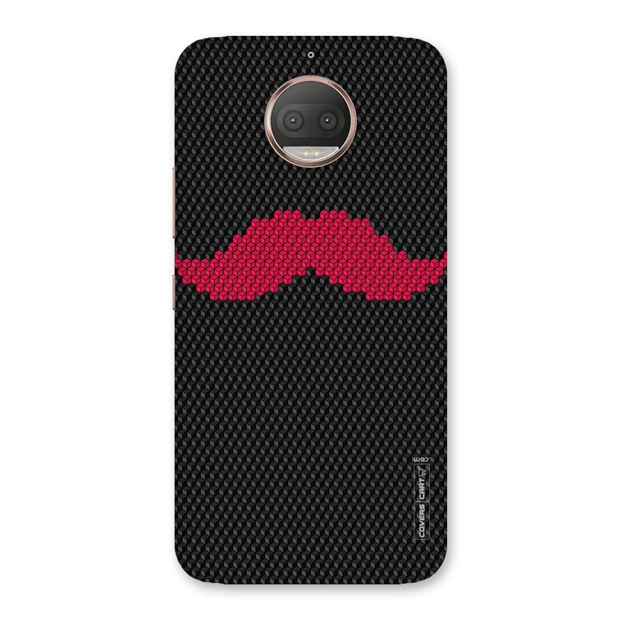Pink Moustache Back Case for Moto G5s Plus