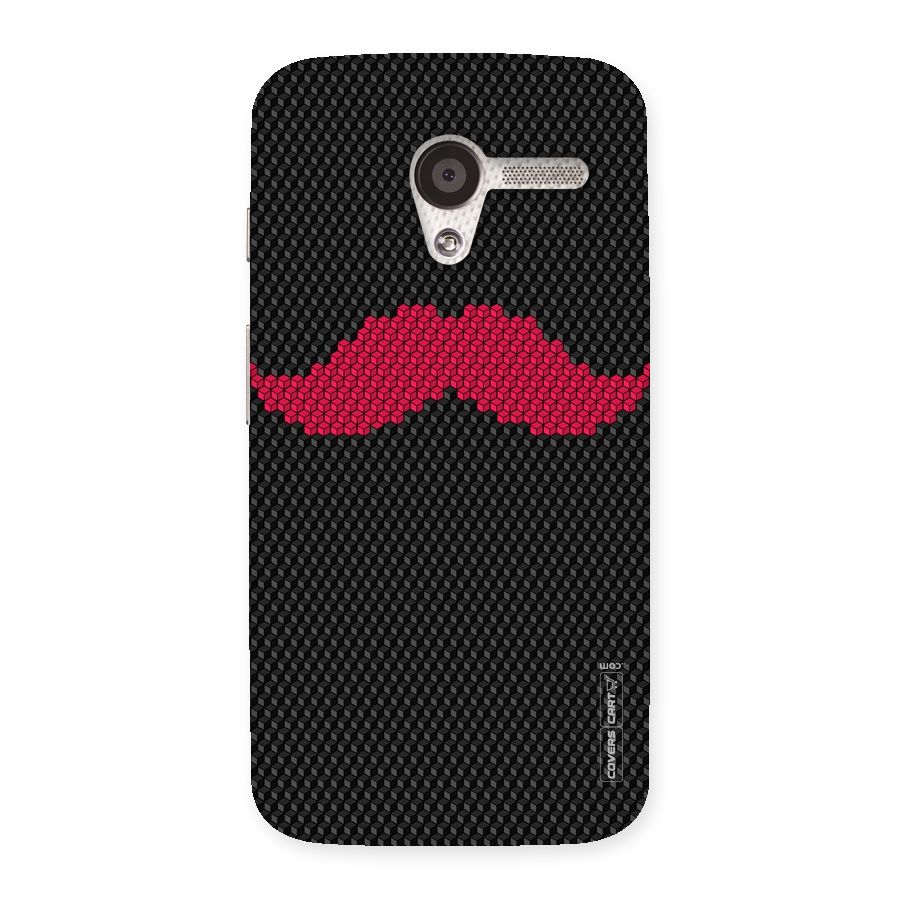 Pink Moustache Back Case for Moto X