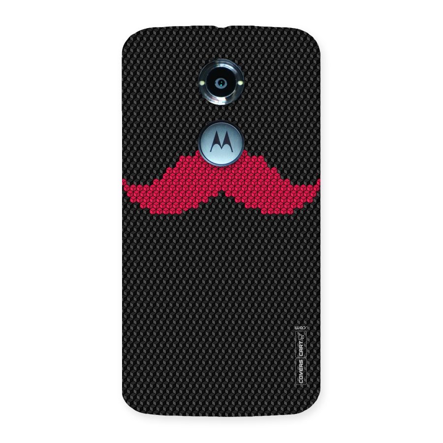 Pink Moustache Back Case for Moto X 2nd Gen