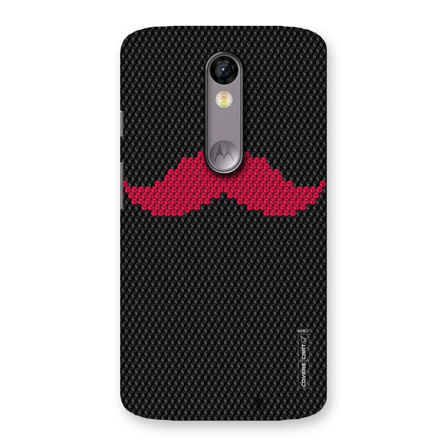Pink Moustache Back Case for Moto X Force