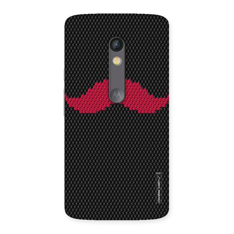Pink Moustache Back Case for Moto X Play