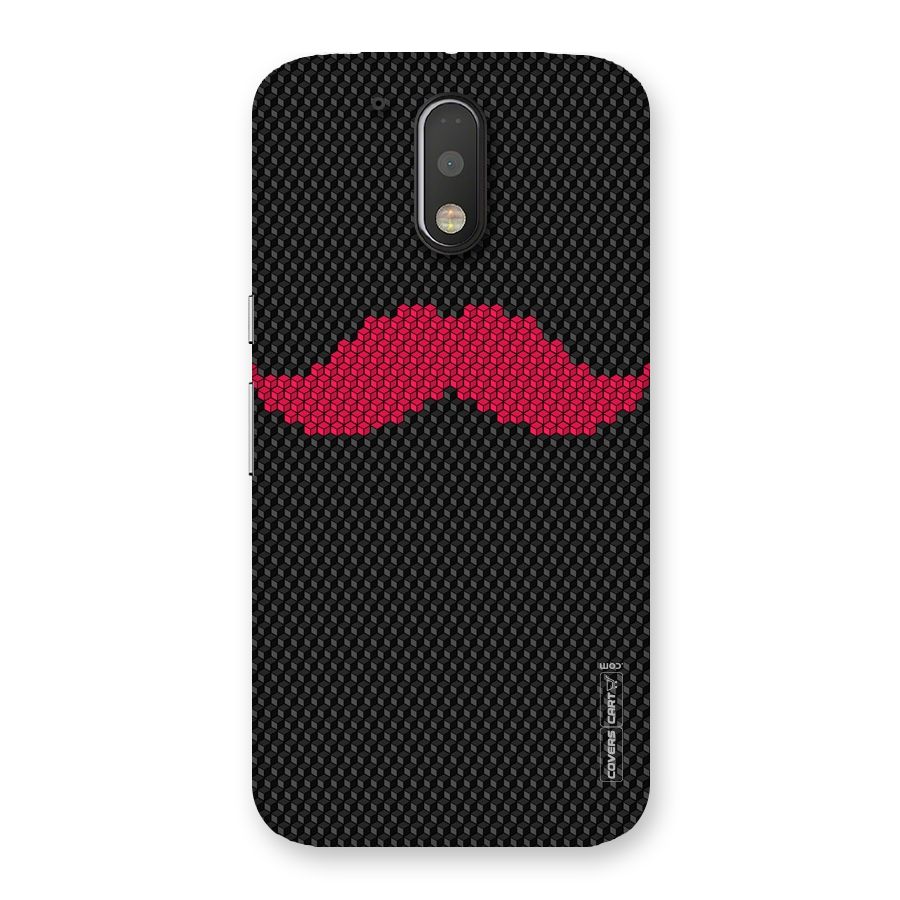 Pink Moustache Back Case for Motorola Moto G4