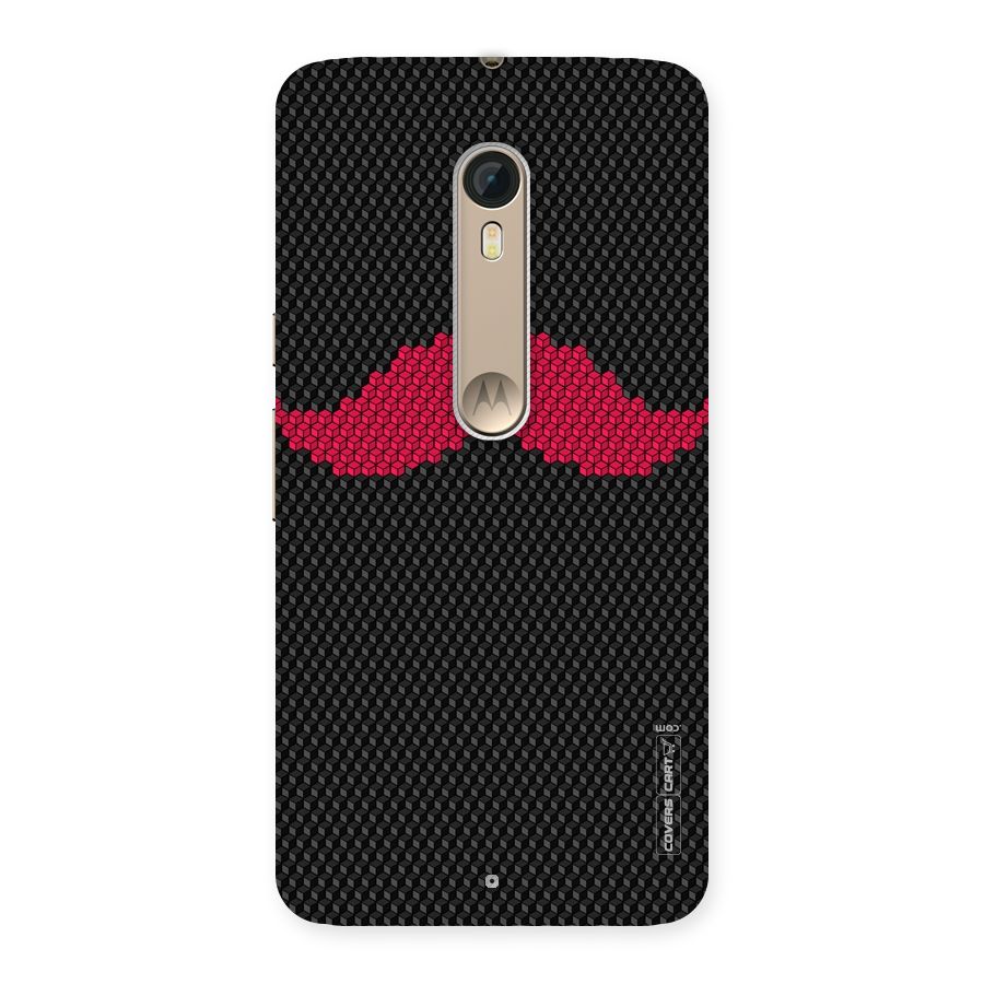 Pink Moustache Back Case for Motorola Moto X Style