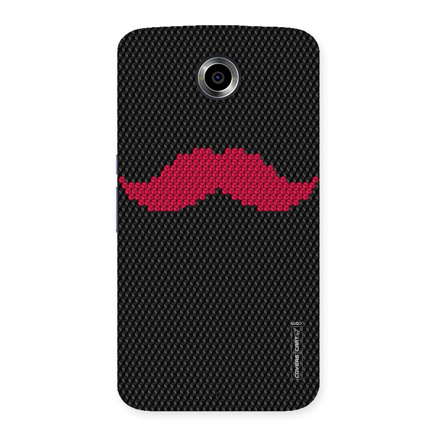 Pink Moustache Back Case for Nexsus 6