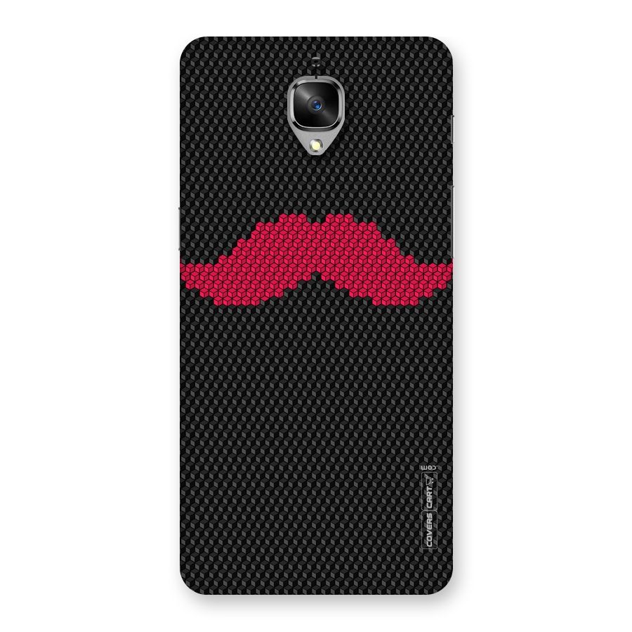 Pink Moustache Back Case for OnePlus 3
