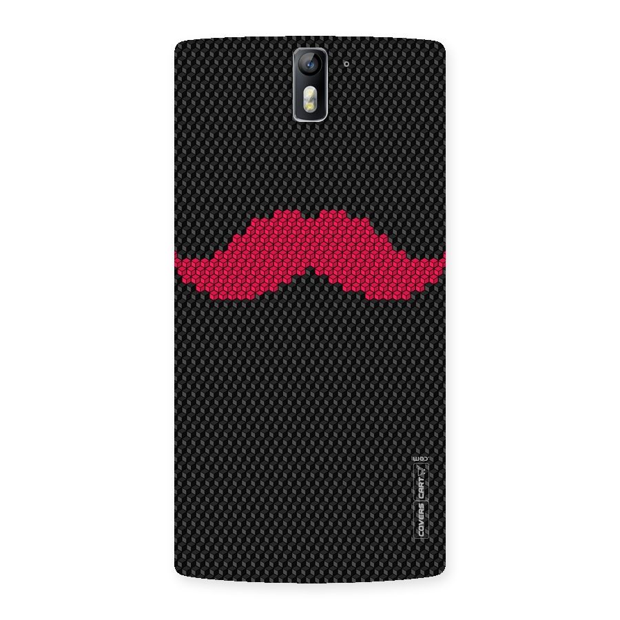 Pink Moustache Back Case for One Plus One