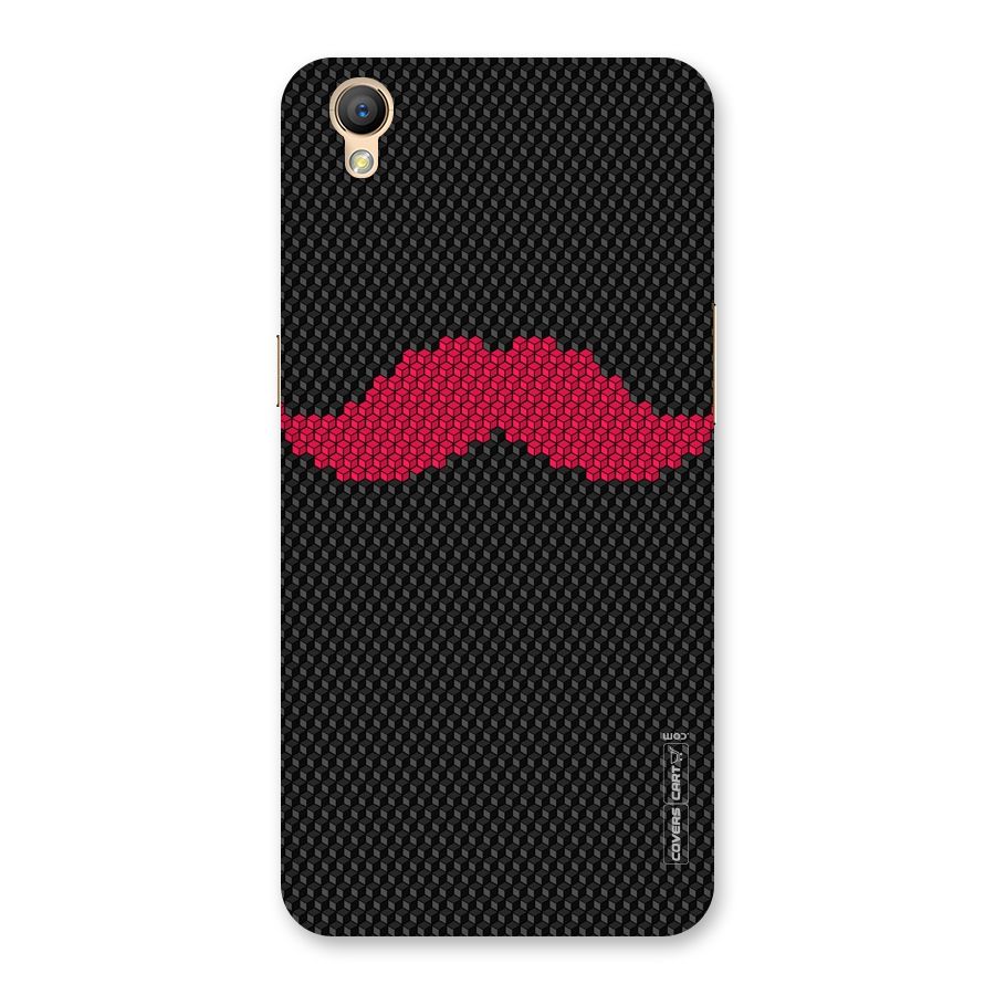 Pink Moustache Back Case for Oppo A37