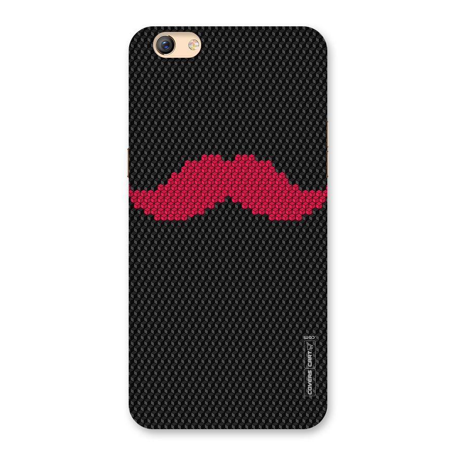 Pink Moustache Back Case for Oppo F3 Plus