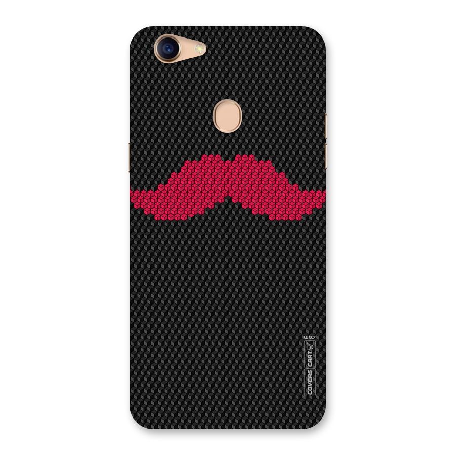 Pink Moustache Back Case for Oppo F5