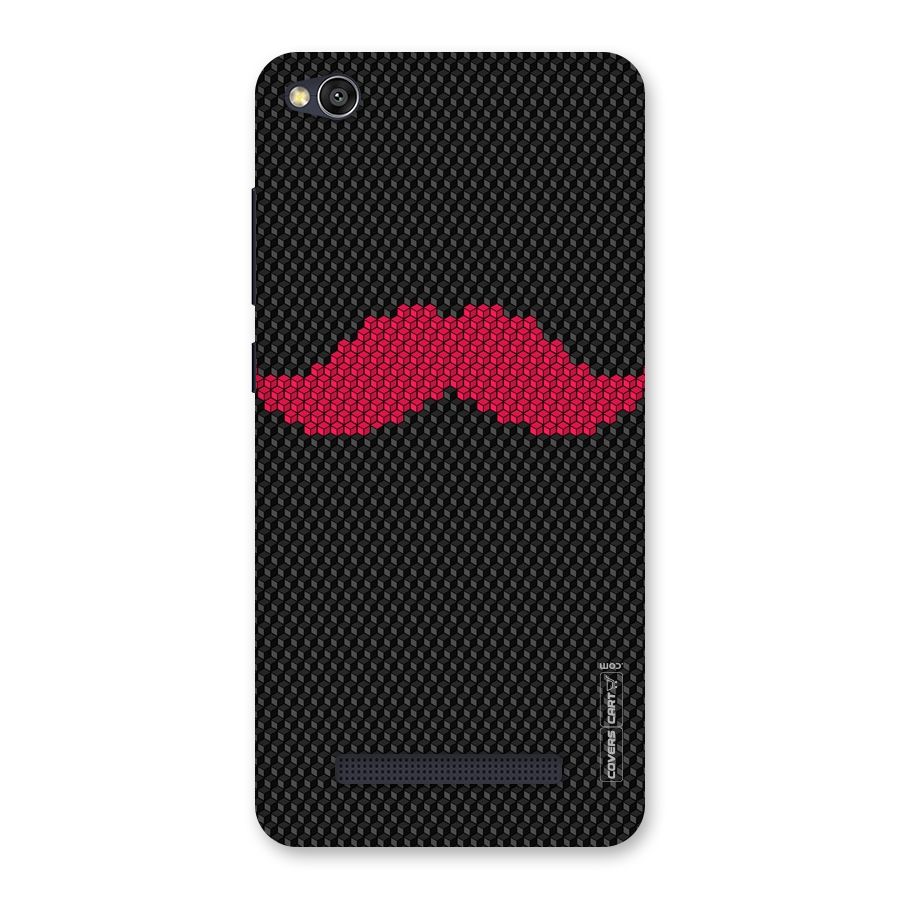 Pink Moustache Back Case for Redmi 4A