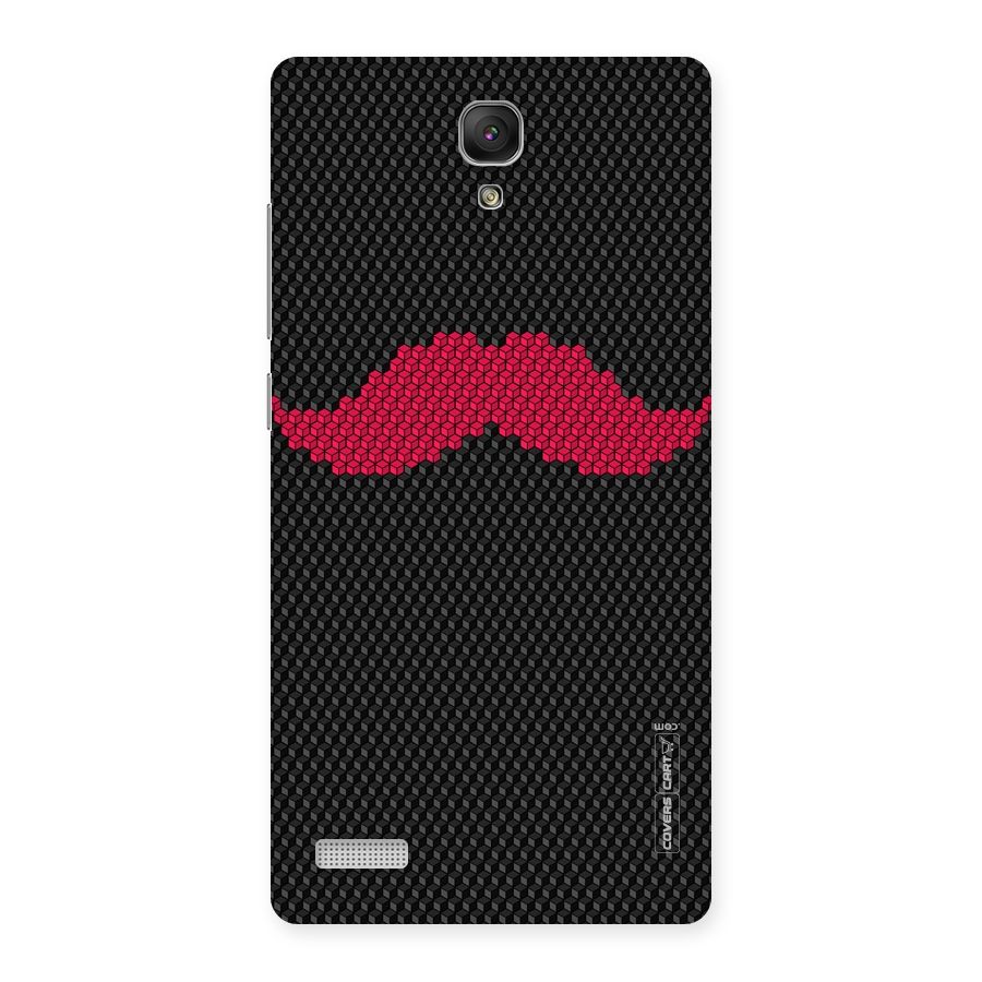Pink Moustache Back Case for Redmi Note