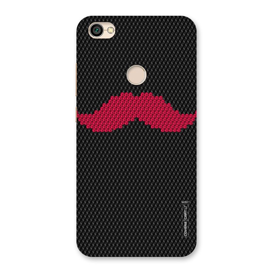 Pink Moustache Back Case for Redmi Y1 2017