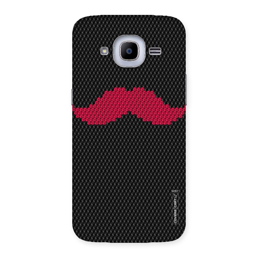 Pink Moustache Back Case for Samsung Galaxy J2 2016