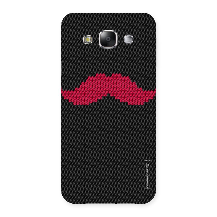 Pink Moustache Back Case for Samsung Galaxy E5
