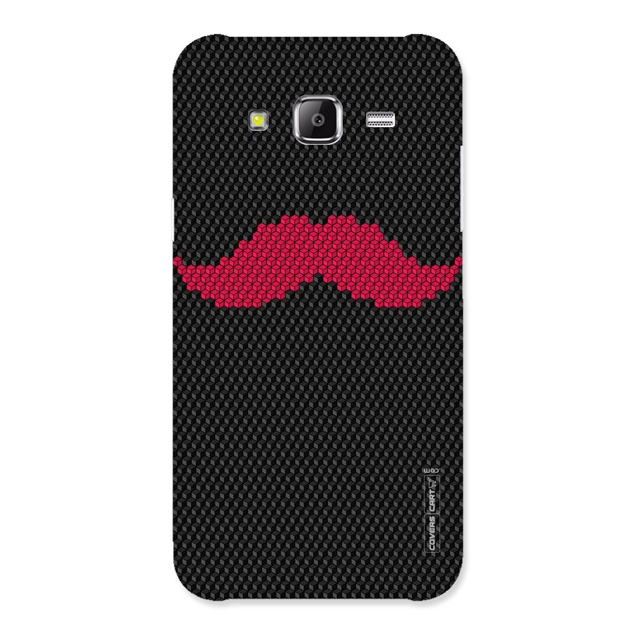 Pink Moustache Back Case for Samsung Galaxy J5