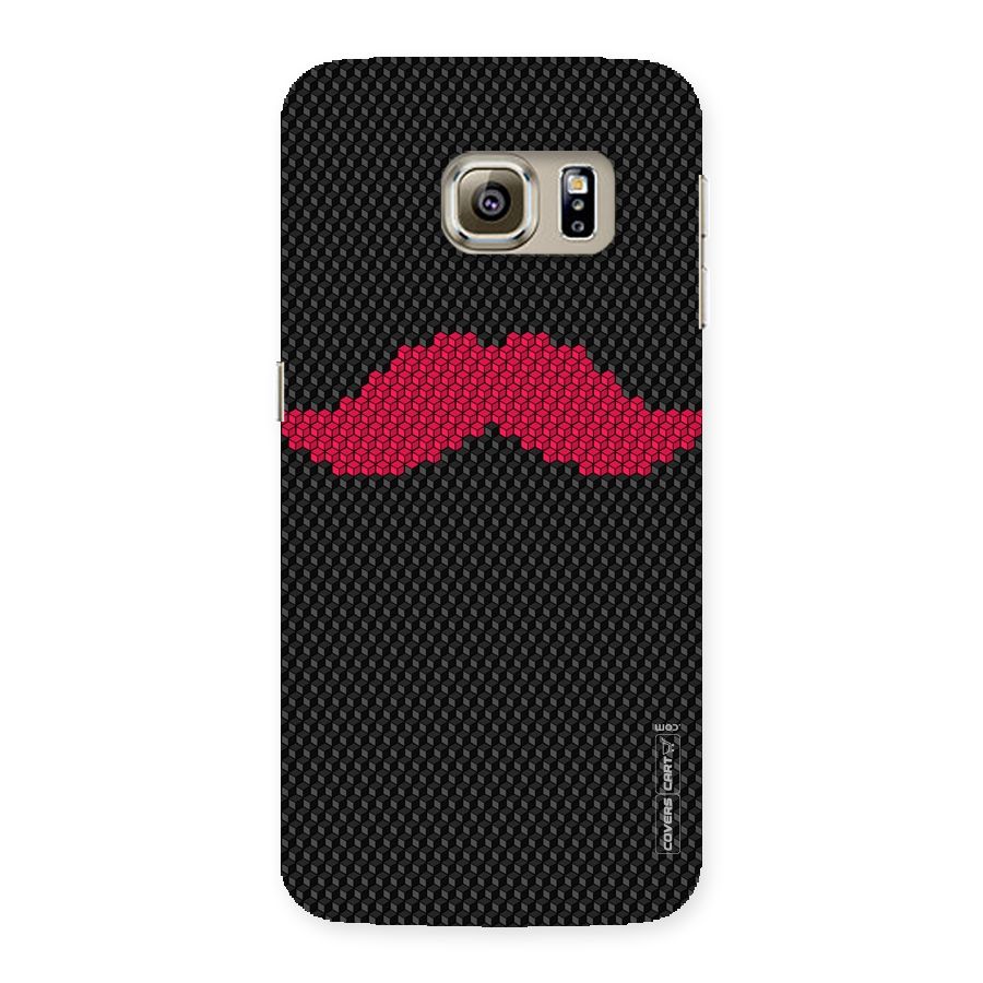 Pink Moustache Back Case for Samsung Galaxy S6 Edge