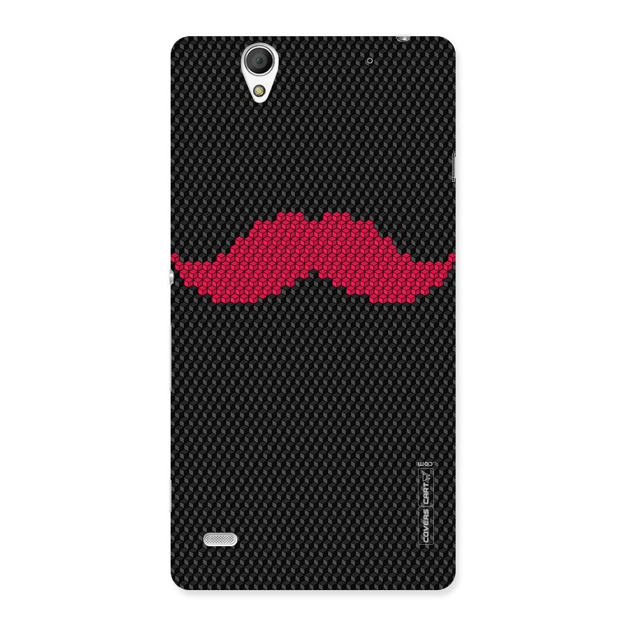 Pink Moustache Back Case for Sony Xperia C4