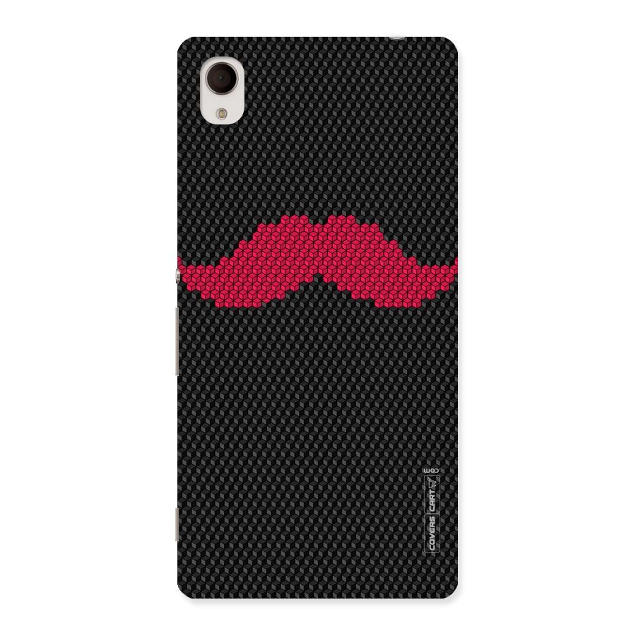 Pink Moustache Back Case for Sony Xperia M4