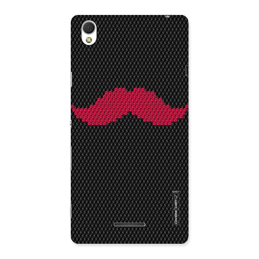 Pink Moustache Back Case for Sony Xperia T3