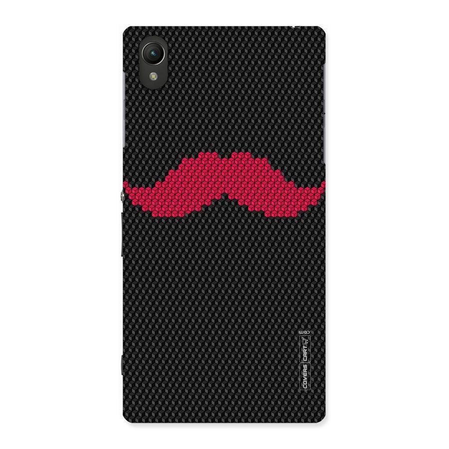 Pink Moustache Back Case for Sony Xperia Z1